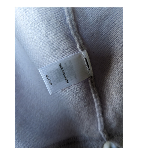 J. Jill 100% Cashmere Lilac Button Cardigan L Petite - Picture 10 of 10